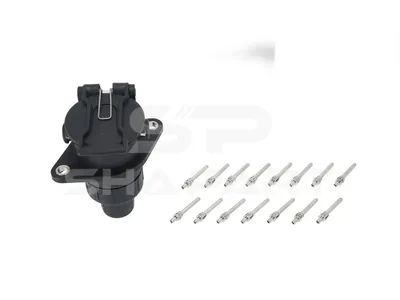 5.77079 Socket, screw connection, 24 V, α: 90 °, ISO 12098, 15 poles