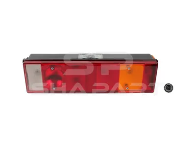 5.81125 Tail lamp, left, with license plate lamp, 24 V, P21W, Lb: 152 mm, L: 468 mm, H: 134 mm, R5W