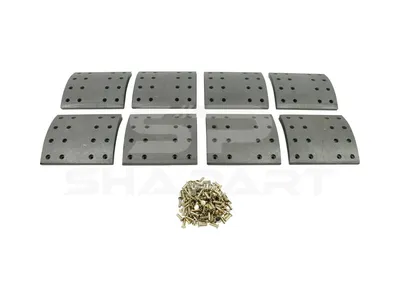 5.92137 Drum brake lining kit, axle kit - oversize, W: 200 mm, S: 19.1 mm
