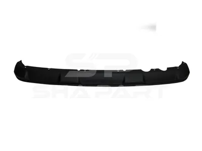 6.00145 Bumper, rear, center, black