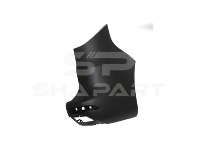 6.00185 Bumper, rear, right, black