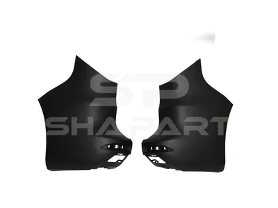 6.00186 Bumper, rear, left, right, black