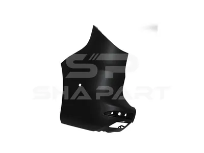 6.00187 Bumper, rear, left, black