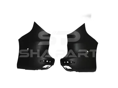 6.00189 Bumper, rear, left, right, black