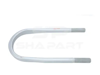 6.11107 U-bolt, M24 x 2, LTh: 68 mm, L1: 370 mm, L2: 185 mm, W: 38 mm, w: 151 mm