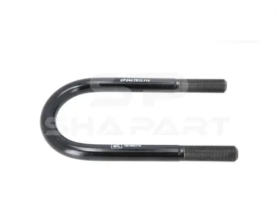 6.11114 U-bolt, M20 x 1,5, LTh: 60 mm, L: 220 mm, w: 92.5 mm