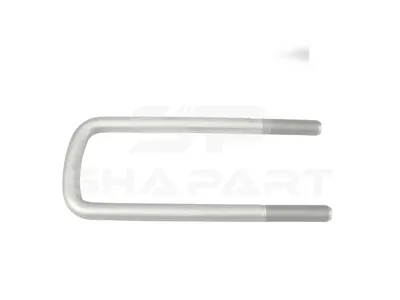 6.11132 U-bolt, r: 15 mm, R: 177 mm, M20 x 1,5, LTh: 76 mm, L: 290 mm, w: 92 mm