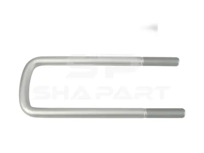 6.11133 U-bolt, r: 15 mm, R: 177 mm, M20 x 1,5, LTh: 76 mm, L: 310 mm, w: 92 mm