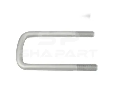 6.11134 U-bolt, r: 12.5 mm, R: 177 mm, M20 x 1,5, LTh: 62 mm, L: 225 mm, w: 92 mm