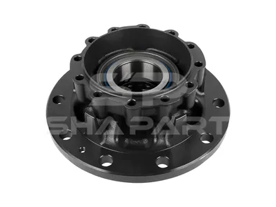 6.54004 Wheel hub, with bearing, without ABS ring, d1: 148 mm, d2: 148 mm, D: 383.5 mm, 10 bores, b: 25 mm, H: 197.5 mm