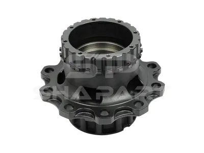 6.54006 Wheel hub, without bearings, without ABS ring, d1: 148 mm, d2: 148 mm, D: 383.4 mm, 10 bores, b: 25 mm, H: 287 mm