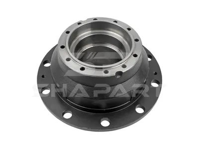 6.54009 Wheel hub, without bearings, d1: 160 mm, d2: 140 mm, D: 376 mm, 10 bores, b: 25 mm, H: 216 mm