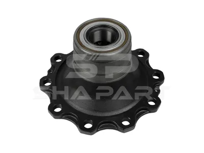 6.54011 Wheel hub, with bearing, d1: 125 mm, d2: 125 mm, D: 384 mm, 10 bores, b: 25 mm, H: 164.5 mm