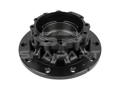 6.54016 Wheel hub, without bearings, d1: 148 mm, d2: 148 mm, D: 383.5 mm, 10 bores, b: 25 mm, H: 197.5 mm