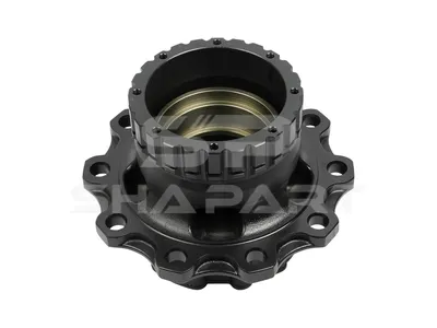 6.54017 Wheel hub, without bearings, d1: 148 mm, d2: 148 mm, D: 383.5 mm, 10 bores, b: 25 mm, H: 267 mm