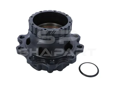 6.54018 Wheel hub, with bearing, d1: 148 mm, d2: 148 mm, D: 383.5 mm, 10 bores, b: 25 mm, H: 267 mm