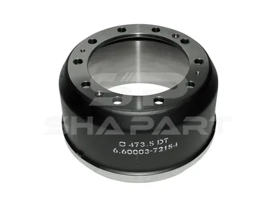 6.60003 Brake drum, D: 414 mm, 10 bores, b: 25 mm, P: 335 mm, d: 280.8 mm, H: 255 mm, B: 189 mm