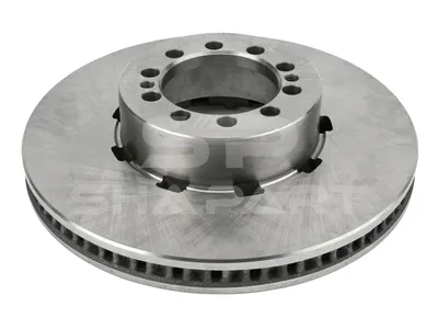 6.61007 Brake disc, D: 330 mm, 10 bores, P: 118 mm, H: 80 mm, S: 34 mm, s: 28 mm