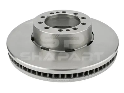 6.61010 Brake disc, D: 375 mm, 10 bores, P: 144 mm, d: 117 mm, H: 99 mm, S: 45 mm, s: 38 mm