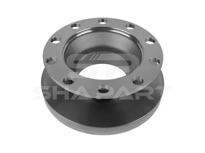 6.61017 Brake disc, D: 434 mm, 10 bores, P: 335 mm, H: 162 mm, S: 45 mm, s: 37 mm