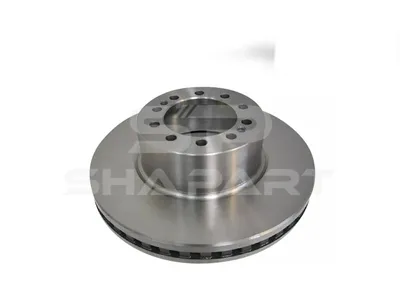 6.61026 Brake disc, D: 375 mm, 10 bores, b: 15 mm, P: 142 mm, d: 111 mm, H: 119 mm, S: 45 mm, s: 37 mm