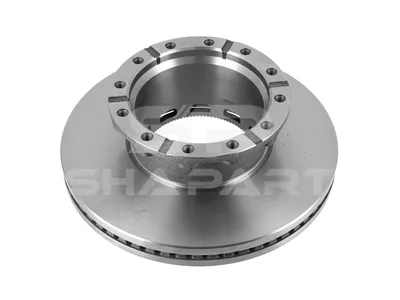 6.61040 Brake disc, with ABS ring, D: 434 mm, 12 bores, P: 240 mm, M16 x 2, d: 210 mm, H: 138.5 mm, S: 45 mm, s: 37 mm