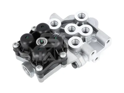 6.65054 4-circuit-protection valve, M16 x 1,5, M22 x 1,5, max. 20 bar, Po21: 7 bar, Po22: 7 bar, Po23: 7.3 bar, Po24: 7 bar, Pc21: 5 bar, Pc22: 5 bar, Pc23: 5 bar, Pc24: 5 bar