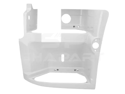 6.70104SP Step well case, left, white plastic