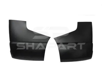 6.70802 Bumper, rear, black