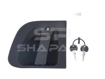6.72012 Door handle, left, complete with lock cylinder