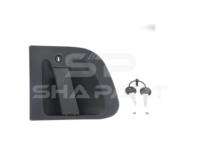 6.72013 Door handle, right, complete with lock cylinder