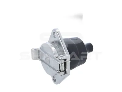 6.81960 Socket, aluminium, flat connector, 24 V, Type S, ISO 3731, 7 poles