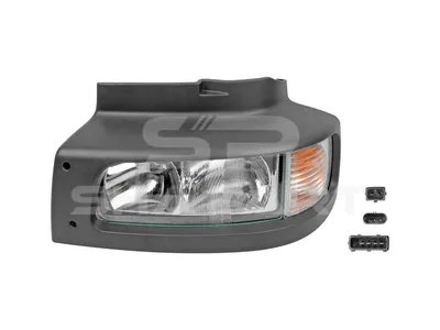 6.84046 Headlamp, complete, left