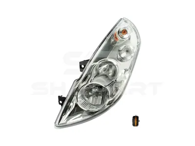 6.84352 Headlamp, left, without bulbs