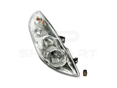 6.84353 Headlamp, right, without bulbs
