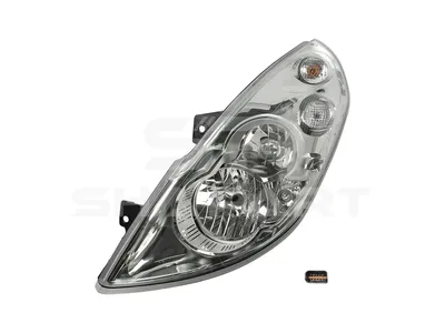 6.84358 Headlamp, left, without bulbs