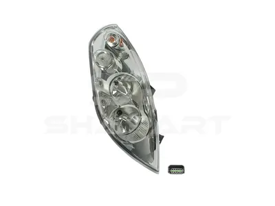 6.84361 Headlamp, right, without bulbs