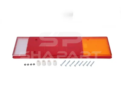 6.86100 Tail lamp glass, L: 464 mm, H: 130 mm