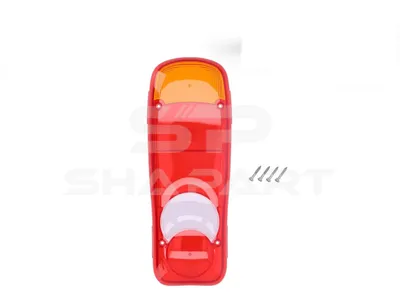 6.86104 Tail lamp glass, L: 350 mm, H: 130 mm