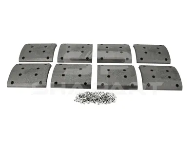 6.95000 Drum brake lining kit, axle kit, W: 220 mm, S: 19 mm