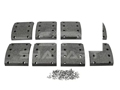 6.95001 Drum brake lining kit, axle kit, W: 175 mm, S: 18.5 mm