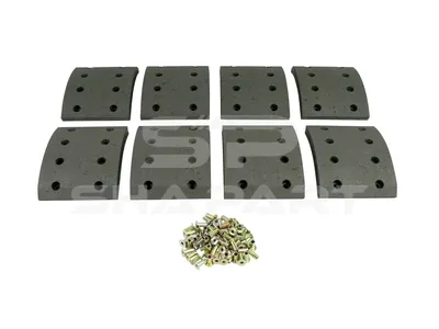 6.95003 Drum brake lining kit, axle kit, W: 150 mm, S: 18.5 mm