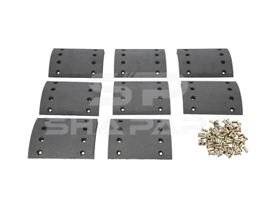 6.95005 Drum brake lining kit, axle kit, W: 200 mm, S: 17.5 mm