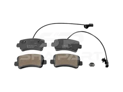 6.95124 Disc brake pad kit, W: 128.6 mm, S: 17.5 mm, H: 59.8 mm