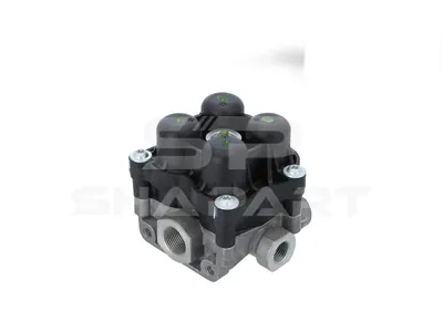 7.16136 4-circuit-protection valve, M16 x 1,5, M22 x 1,5, max. 13 bar, Po21: 6.6 bar, Po22: 6.6 bar, Po23: 6.6 bar, Po24: 6.6 bar, Pc21: 4.5 bar, Pc22: 4.5 bar, Pc23: 4.5 bar, Pc24: 4.5 bar