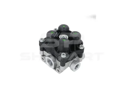 7.16186 4-circuit-protection valve, M16 x 1,5, M22 x 1,5, max. 13 bar, Po21: 7 bar, Po22: 7 bar, Po23: 7 bar, Po24: 7 bar, Pc21: 5 bar, Pc22: 5 bar, Pc23: 5 bar, Pc24: 5 bar