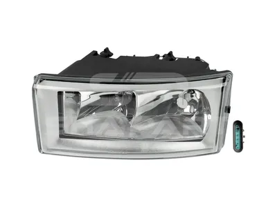 7.25027 Headlamp, left, without bulbs