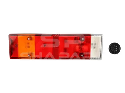 7.25202 Tail lamp, left, without bulb, with license plate lamp, 24 V, P21W, R5W