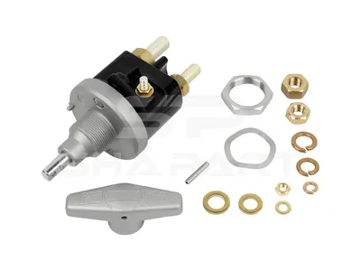 7.25710 Battery main switch, with additional M6 connection, 24 V, 250 A, M10 x 1,5, M12 x 1,5