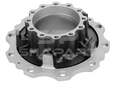 7.32004 Wheel hub, without bearings, d1: 160 mm, d2: 160 mm, D: 370 mm, 10 bores, b: 22 mm, H: 153 mm